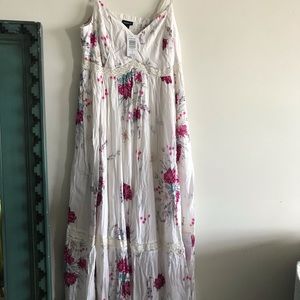 White Floral Dress